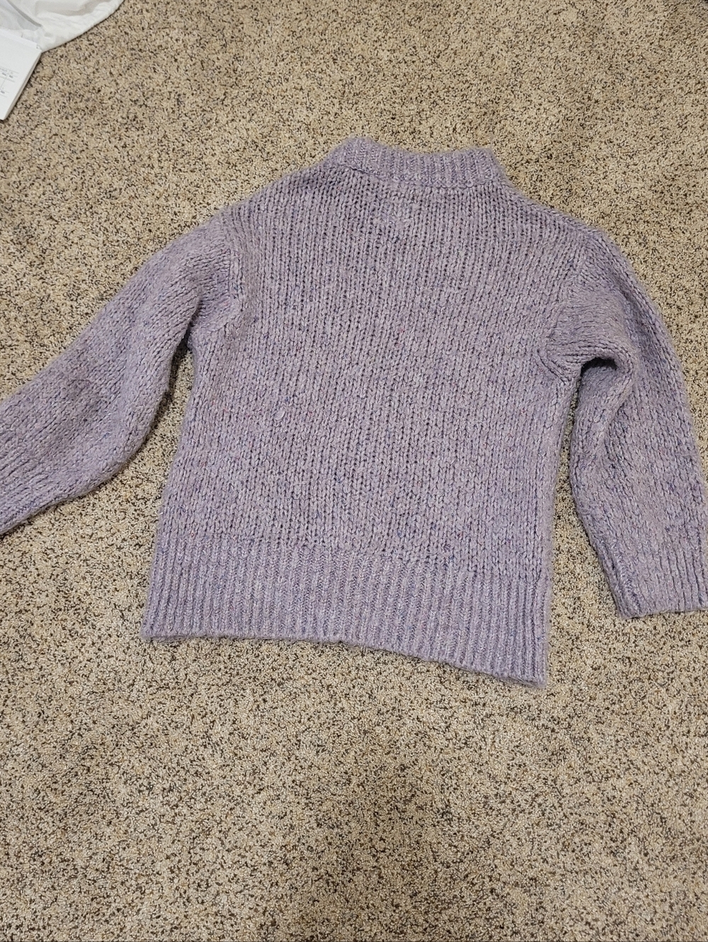 Zara Knit Collection Kids Purple Chunky Knit Sweater Size 6-7 Years - Picture 5 of 5